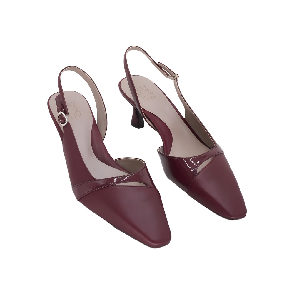 Naturalizer Emilia Kitten Slingback Pumps Cranberry Red Size 11M